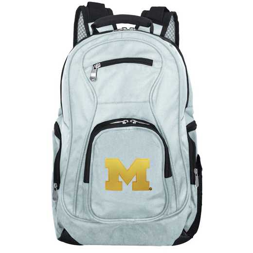 CLMCL704-GRAY: NCAA Michigan Wolverines Backpack Laptop